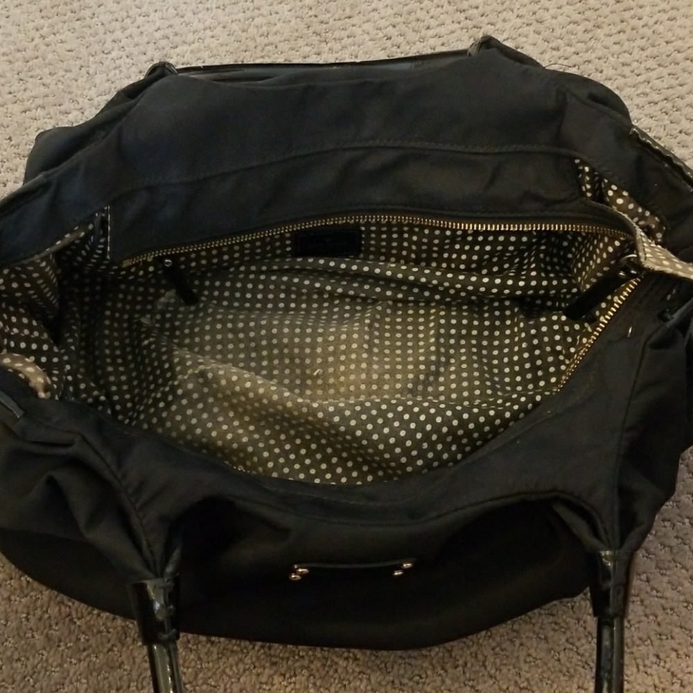 Kate spade black nylon canvas with patent sides - Picture 7 of 7